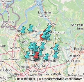 Mappa Via Maria Montessori, 23893 Cassago Brianza LC, Italia (11.453)