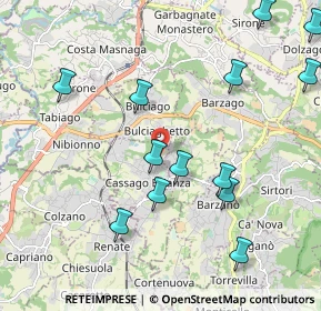Mappa Via Maria Montessori, 23893 Cassago Brianza LC, Italia (2.46357)