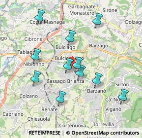 Mappa Via Maria Montessori, 23893 Cassago Brianza LC, Italia (1.78273)