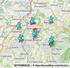 Mappa Via Maria Montessori, 23893 Cassago Brianza LC, Italia (1.56909)