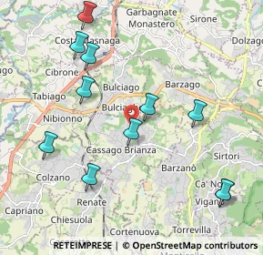 Mappa Via Maria Montessori, 23893 Cassago Brianza LC, Italia (2.21818)