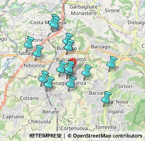 Mappa Via Maria Montessori, 23893 Cassago Brianza LC, Italia (1.55467)