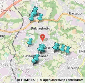 Mappa Via Maria Montessori, 23893 Cassago Brianza LC, Italia (0.926)