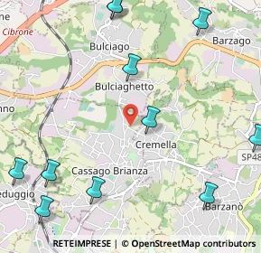 Mappa Via Maria Montessori, 23893 Cassago Brianza LC, Italia (1.45636)