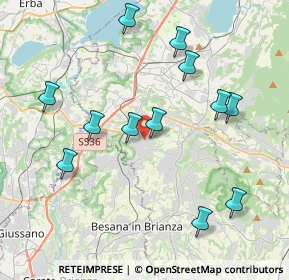Mappa Via Maria Montessori, 23893 Cassago Brianza LC, Italia (4.11417)