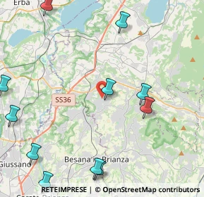 Mappa Via Maria Montessori, 23893 Cassago Brianza LC, Italia (6.07417)