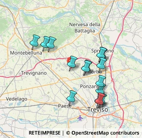 Mappa Via Rialto, 31050 Povegliano TV, Italia (6.90533)