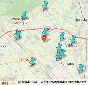 Mappa Via Rialto, 31050 Povegliano TV, Italia (4.44917)