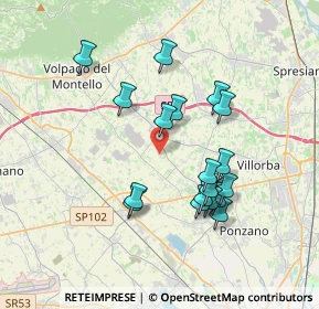 Mappa Via Rialto, 31050 Povegliano TV, Italia (3.33667)
