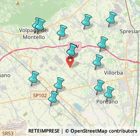 Mappa Via Rialto, 31050 Povegliano TV, Italia (3.94357)