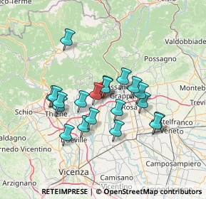 Mappa Via Martiri del Grappa, 36063 Marostica VI, Italia (11.47)