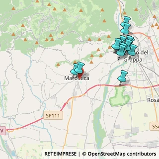 Mappa Via Martiri del Grappa, 36063 Marostica VI, Italia (4.76733)