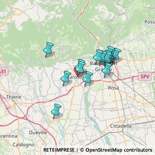 Mappa Via Martiri del Grappa, 36063 Marostica VI, Italia (5.62867)