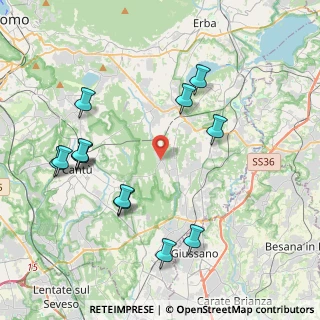 Mappa Via Manzoni, 22040 Brenna CO, Italia (4.42538)