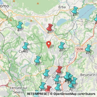 Mappa Via Manzoni, 22040 Brenna CO, Italia (6.4405)