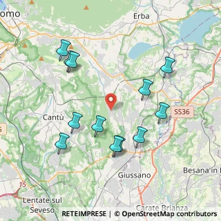 Mappa Via Manzoni, 22040 Brenna CO, Italia (3.95417)