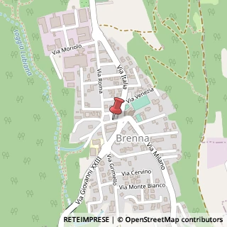 Mappa Via Garibaldi, 5, 22040 Brenna, Como (Lombardia)