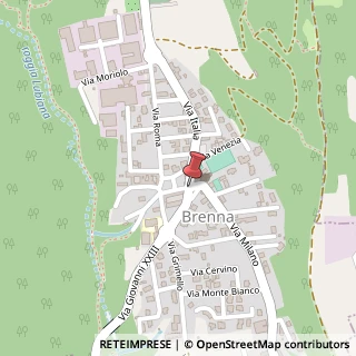 Mappa Via Giovanni XXIII,  6, 22040 Brenna, Como (Lombardia)