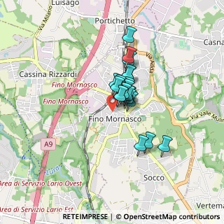 Mappa Via Gioacchino Rossini, 22073 Fino Mornasco CO, Italia (0.5165)