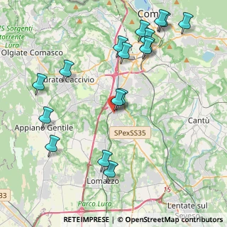 Mappa Via Gioacchino Rossini, 22073 Fino Mornasco CO, Italia (4.81176)