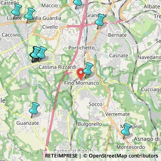 Mappa Via Gioacchino Rossini, 22073 Fino Mornasco CO, Italia (2.99154)
