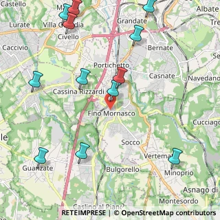 Mappa Via Gioacchino Rossini, 22073 Fino Mornasco CO, Italia (2.7025)