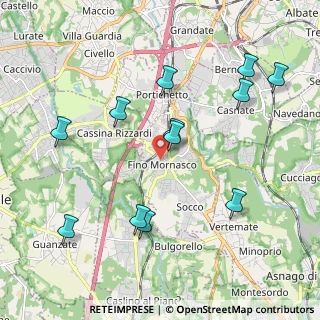 Mappa Via Gioacchino Rossini, 22073 Fino Mornasco CO, Italia (2.1525)