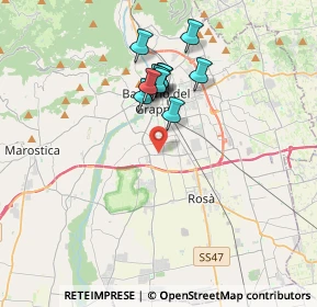 Mappa Via A. Pigafetta, 36061 Bassano del Grappa VI, Italia (2.89545)