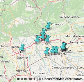 Mappa Via A. Pigafetta, 36061 Bassano del Grappa VI, Italia (10.95692)