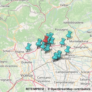 Mappa Via A. Pigafetta, 36061 Bassano del Grappa VI, Italia (8.44722)