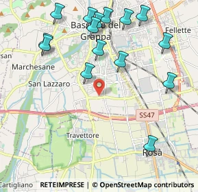 Mappa Via A. Pigafetta, 36061 Bassano del Grappa VI, Italia (2.41333)