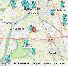 Mappa Via A. Pigafetta, 36061 Bassano del Grappa VI, Italia (3.24167)
