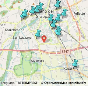 Mappa Via A. Pigafetta, 36061 Bassano del Grappa VI, Italia (2.19875)