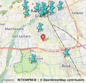 Mappa Via A. Pigafetta, 36061 Bassano del Grappa VI, Italia (2.47846)