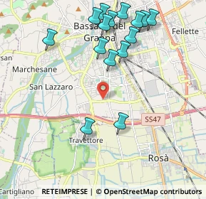 Mappa Via A. Pigafetta, 36061 Bassano del Grappa VI, Italia (2.25067)