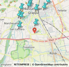 Mappa Via A. Pigafetta, 36061 Bassano del Grappa VI, Italia (2.68818)