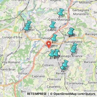Mappa Via Luigi Cadorna, 23895 Nibionno LC, Italia (1.86357)