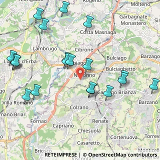 Mappa Via Luigi Cadorna, 23895 Nibionno LC, Italia (2.463)