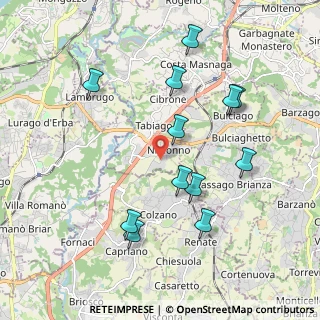 Mappa Via Luigi Cadorna, 23895 Nibionno LC, Italia (1.98833)