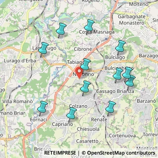 Mappa Via Luigi Cadorna, 23895 Nibionno LC, Italia (2.16333)