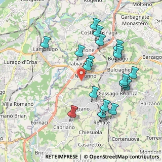 Mappa Via Luigi Cadorna, 23895 Nibionno LC, Italia (2.002)