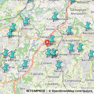 Mappa Via Luigi Cadorna, 23895 Nibionno LC, Italia (2.845)