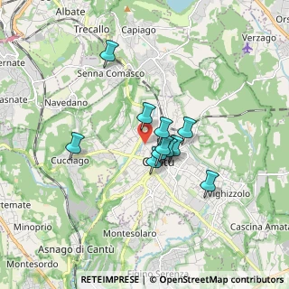 Mappa Via Francesco Daverio, 22063 Cantù CO, Italia (1.20455)