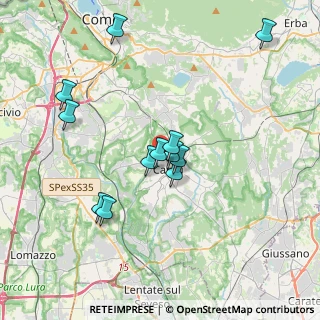 Mappa Via Francesco Daverio, 22063 Cantù CO, Italia (3.4225)