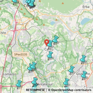 Mappa Via Francesco Daverio, 22063 Cantù CO, Italia (7.043)