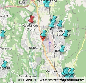 Mappa Via Alcide de Gasperi, 21040 Castiglione Olona VA, Italia (2.89778)