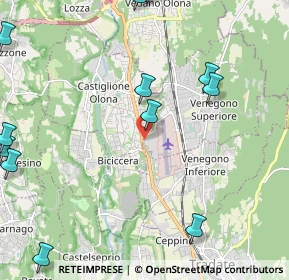 Mappa Via Alcide de Gasperi, 21040 Castiglione Olona VA, Italia (2.99)