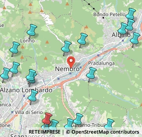 Mappa Piazza Italia, 24027 Nembro BG, Italia (3.029)