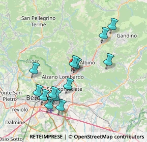 Mappa 24027 Nembro BG, Italia (7.52077)