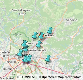 Mappa 24027 Nembro BG, Italia (7.29917)